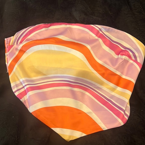 strapless multicolor top - Picture 1 of 2